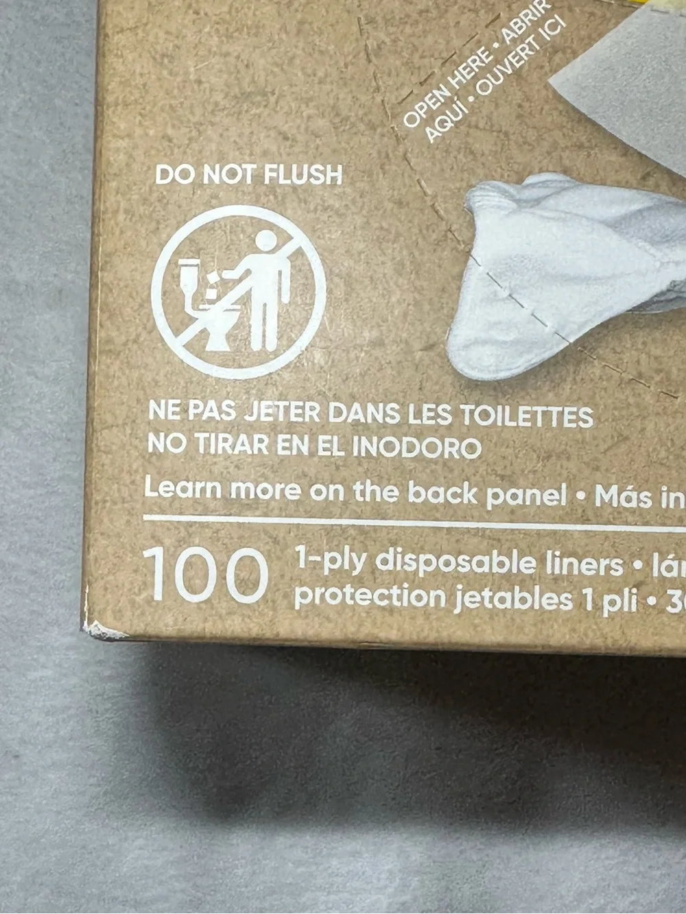 Charlie Banana Disposable Diaper Liners 1-Ply 100 Count Cloth Diapering